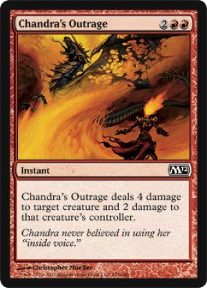 画像1: 【FOIL】チャンドラの憤慨/Chandra's Outrage [M12‐ENC]