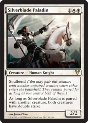 画像1: 【FOIL】銀刃の聖騎士/Silverblade Paladin [AVR-058ENR]