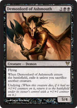 画像1: 灰口の悪魔王/Demonlord of Ashmouth [AVR-058ENR]