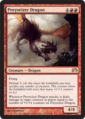画像1: 餌食奪いのドラゴン/Preyseizer Dragon [P12-A08ENR]