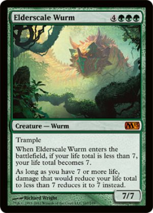 画像1: 【FOIL】古鱗のワーム/Elderscale Wurm [M13-ENM]