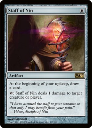 画像1: 【FOIL】ニンの杖/Staff of Nin [M13-ENR]