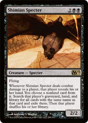 画像1: 【FOIL】シミアの死霊/Shimian Specter [M13-ENR]