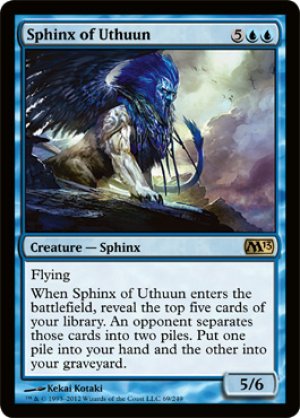 画像1: 【FOIL】ウスーンのスフィンクス/Sphinx of Uthuun [M13-ENR]