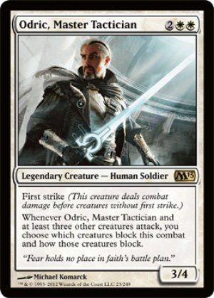 画像1: 【FOIL】熟練の戦術家、オドリック/Odric, Master Tactician [M13-ENR]