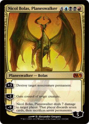 画像1: プレインズウォーカー、ニコル・ボーラス/Nicol Bolas, Planeswalker [M13-ENM]