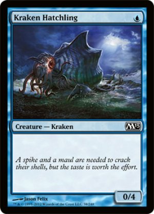 画像1: 【FOIL】クラーケンの幼子/Kraken Hatchling [M13-ENC]