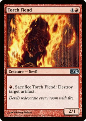 画像1: 【FOIL】松明の悪鬼/Torch Fiend [M13-ENU]