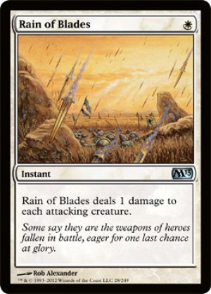 画像1: 【FOIL】刃の雨/Rain of Blades [M13-ENU]