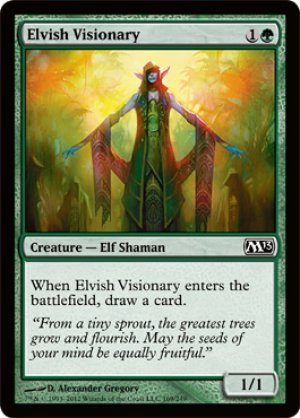 画像1: 【FOIL】エルフの幻想家/Elvish Visionary [M13-ENC]