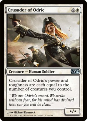 画像1: 【FOIL】オドリックの十字軍/Crusader of Odric [M13-ENU]