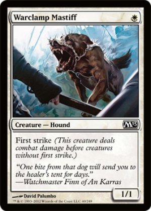 画像1: 【FOIL】戦噛みの猛犬/Warclamp Mastiff [M13-ENC]