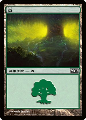 画像1: 【FOIL】森/Forest ＃248 [M13-JPB]