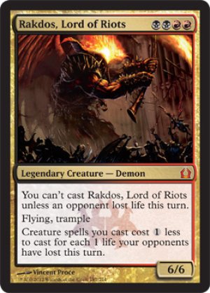 画像1: 暴動の長、ラクドス/Rakdos, Lord of Riots [RTR-059ENM]