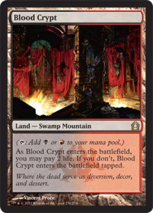 画像1: 【FOIL】血の墓所/Blood Crypt [RTR-059ENR]