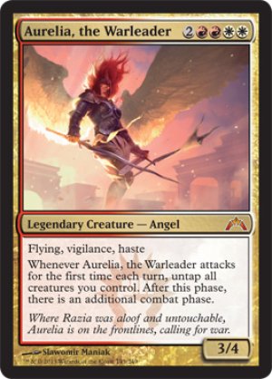 画像1: 【FOIL】戦導者オレリア/Aurelia, the Warleader [GTC-060ENM]