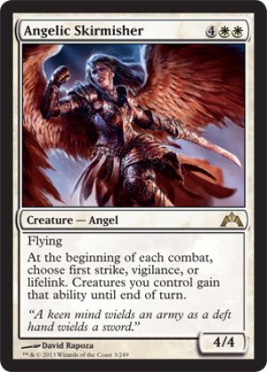 画像1: 【FOIL】天使の散兵/Angelic Skirmisher [GTC-060ENR]