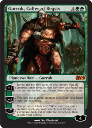 画像1: 獣の統率者、ガラク/Garruk, Caller of Beasts [M14-ENM]