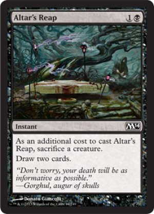 画像1: 【FOIL】祭壇の刈り取り/Altar’s Reap [M14-ENC]