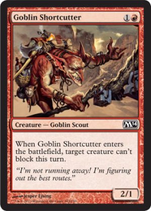 画像1: 【FOIL】ゴブリンの近道抜け/Goblin Shortcutter [M14-ENC]