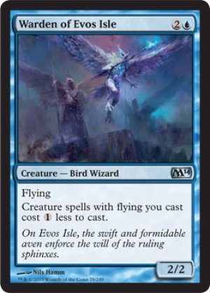 画像1: 【FOIL】イーヴォ島の管理人/Warden of Evos Isle [M14-ENU]