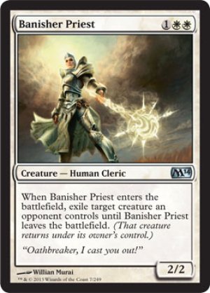 画像1: 【FOIL】放逐する僧侶/Banisher Priest [M14-ENU]