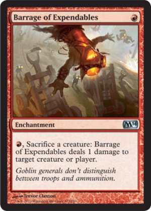 画像1: 【FOIL】消耗品の弾幕/Barrage of Expendables [M14-ENU]