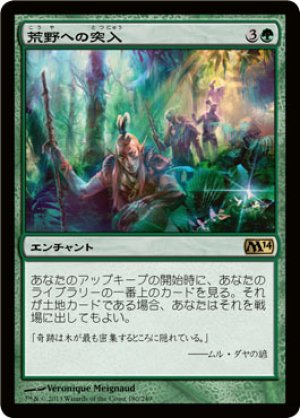 画像1: 【FOIL】荒野への突入/Into the Wilds [M14-JPR]