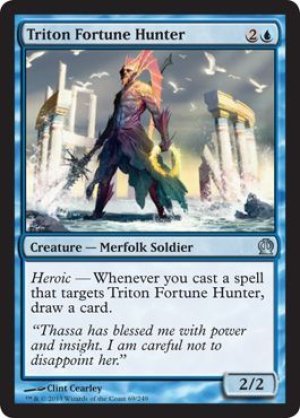 画像1: 【FOIL】トリトンの財宝狩り/Triton Fortune Hunter [THS-062ENU]
