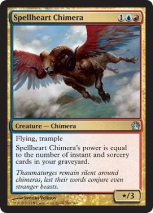 画像1: 【FOIL】魔心のキマイラ/Spellheart Chimera [THS-062ENU]