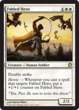 画像1: 【FOIL】威名の英雄/Fabled Hero [THS-062ENR]