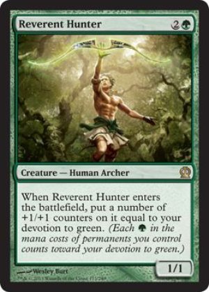 画像1: 【FOIL】恭しき狩人/Reverent Hunter [THS-062ENR]