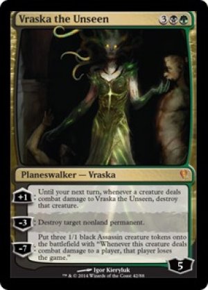 画像1: 【FOIL】見えざる者、ヴラスカ/Vraska the Unseen [JvV-D13ENM]