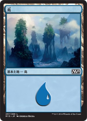 画像1: 【FOIL】島/Island ＃257 [M15-JPB]