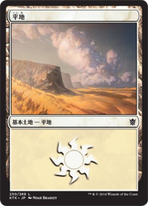 画像1: 【FOIL】平地/Plains ＃250 [KTK-065JPB]