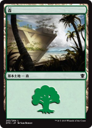 画像1: 【FOIL】森/Forest ＃262 [DTK-067JPB]