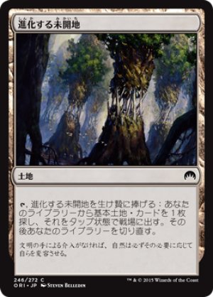 画像1: 【FOIL】進化する未開地/Evolving Wilds [ORI-JPC]