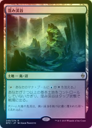 画像1: 【FOIL】窪み渓谷/Sunken Hollow [BFZ-068JPR]