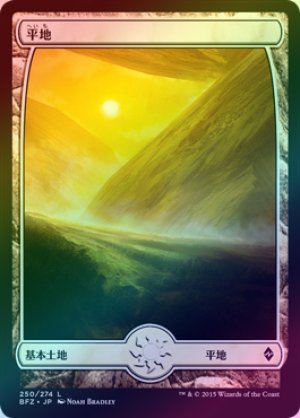 画像1: 【FOIL】平地/Plains ＃250 [BFZ-068JPB]