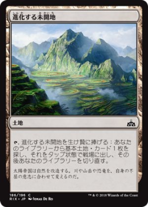 画像1: 【FOIL】進化する未開地/Evolving Wilds [RIX-077JPC]