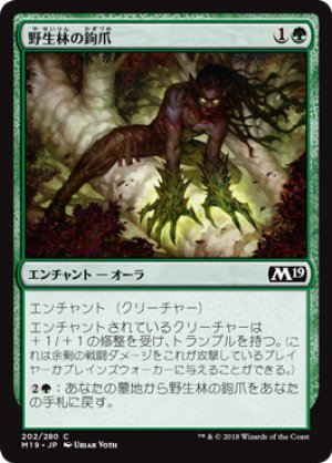 画像1: 【FOIL】野生林の鉤爪/Talons of Wildwood [M19-JPC]