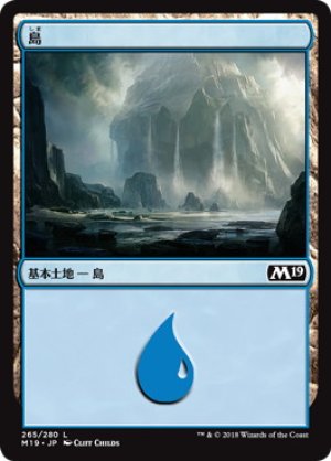 画像1: 【FOIL】島/Island ＃265 [M19-JPB]