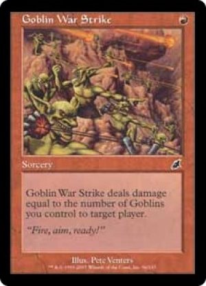 画像1: ゴブリンの集中攻撃/Goblin War Strike [SCG-030ENC]