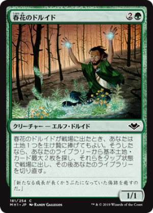 画像1: 【FOIL】春花のドルイド/Springbloom Druid [MH1-A15JPC]