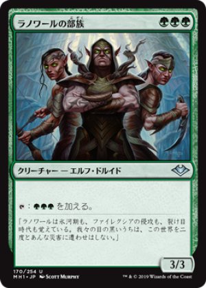 画像1: ラノワールの部族/Llanowar Tribe [MH1-A15JPU]