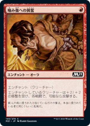 画像1: 【FOIL】噛み傷への興奮/Furor of the Bitten [M21-JPC]