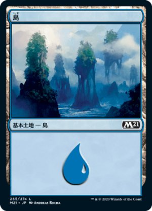 画像1: 【FOIL】島/Island ＃265 [M21-JPB]