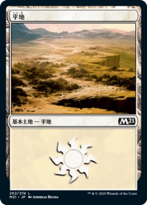 画像1: 【FOIL】平地/Plains ＃262 [M21-JPB]