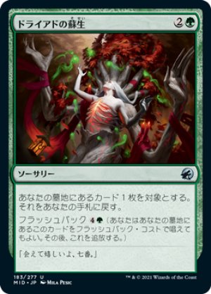 画像1: 【FOIL】ドライアドの蘇生/Dryad's Revival [MID-089JPU]