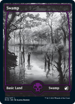 画像1: 【FOIL】沼/Swamp ＃272 [MID-089JPB]